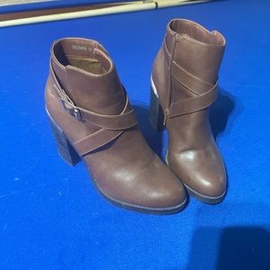 Tan ankle boots
